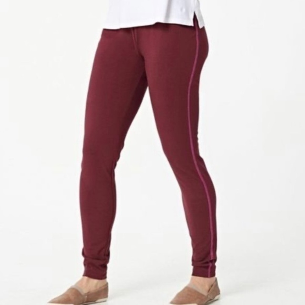 New Logo Lori Goldstein Layers Contrast Stitch Leggings Size 5X